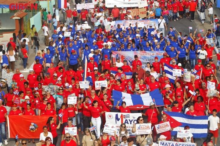 @DiazCanelB #Matanzas el #1Mayo #MatancerosEnVictoria #MatanzasdeGironal26 #Cuba