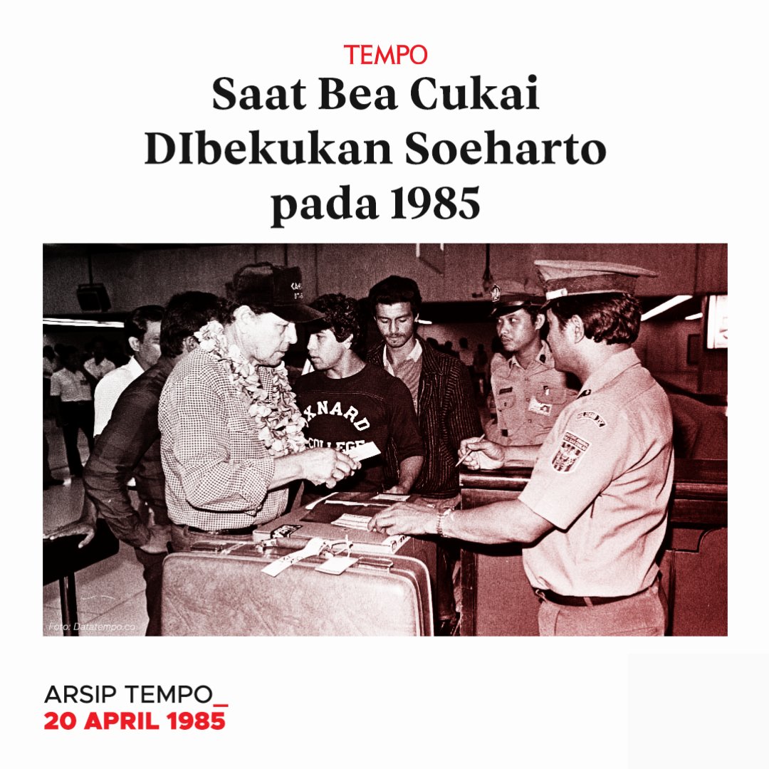 Di era Orde Baru, praktik korupsi terutama pungutan liar (pungli), begitu lekat dengan pegawai Bea Cukai.

#MajalahTempo #ArsipTempo