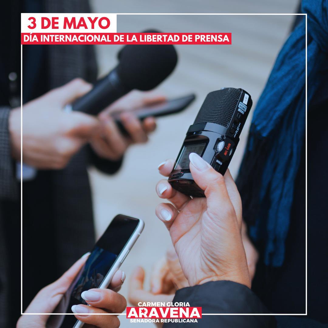 Hoy en el mundo se conmemora esta fecha, que nos recuerda la trascendencia de resguardar una prensa libre e independiente, cuyo rol en toda democracia es garantizar la libertad de informar y opinar. Un afectuoso saludo a todos los periodistas y comunicadores en este día.