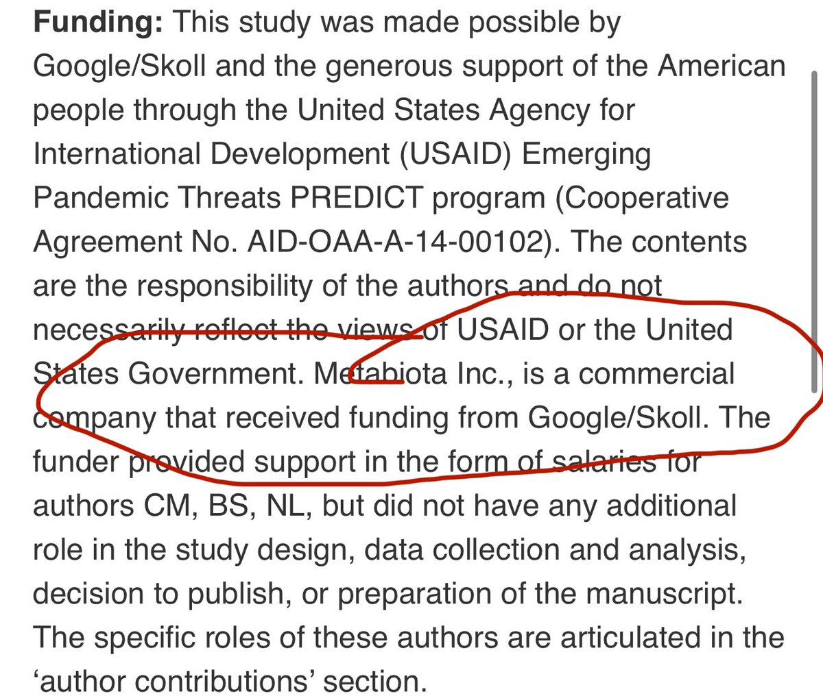 🚨 REVEALED: Google funded Wuhan lab partner EcoHealth Alliance for over a decade. A 2018 paper funded by the company - which heavily censored the “lab leak” theory - suggested a pandemic could originate in a Wuhan wet market. All that censorship seems quite convenient ⬇️