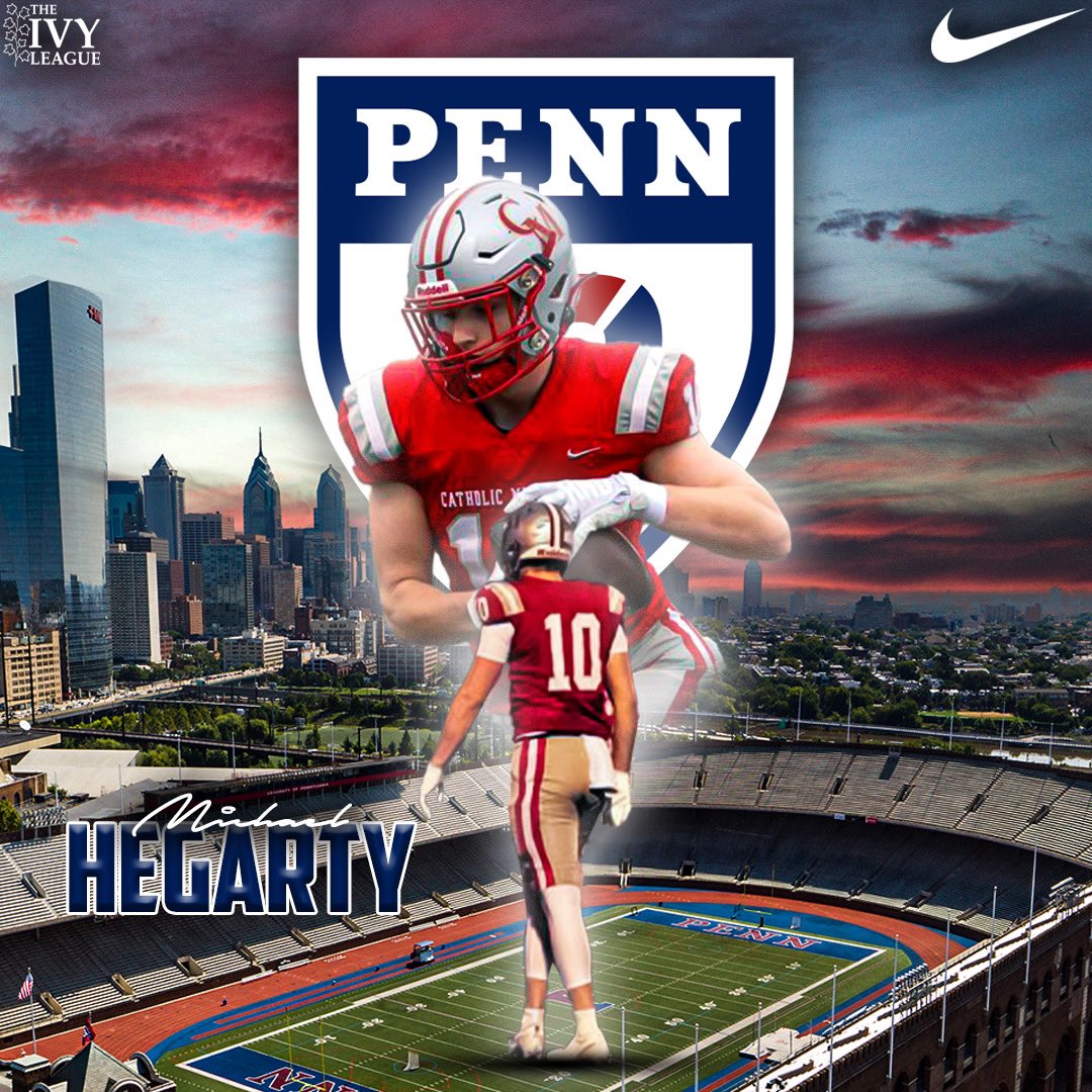 I’m excited to announce my commitment to continue my academic and athletic career at University of Pennsylvania! I want to thank my family, friends, and coaches for their support. #goQuakers @PennFB