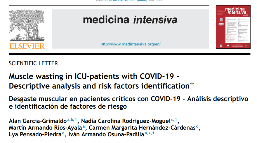 Muscle wasting in ICU-patients with COVID-19 - Descriptive analysis and risk factors identification medintensiva.org//en-muscle-was…