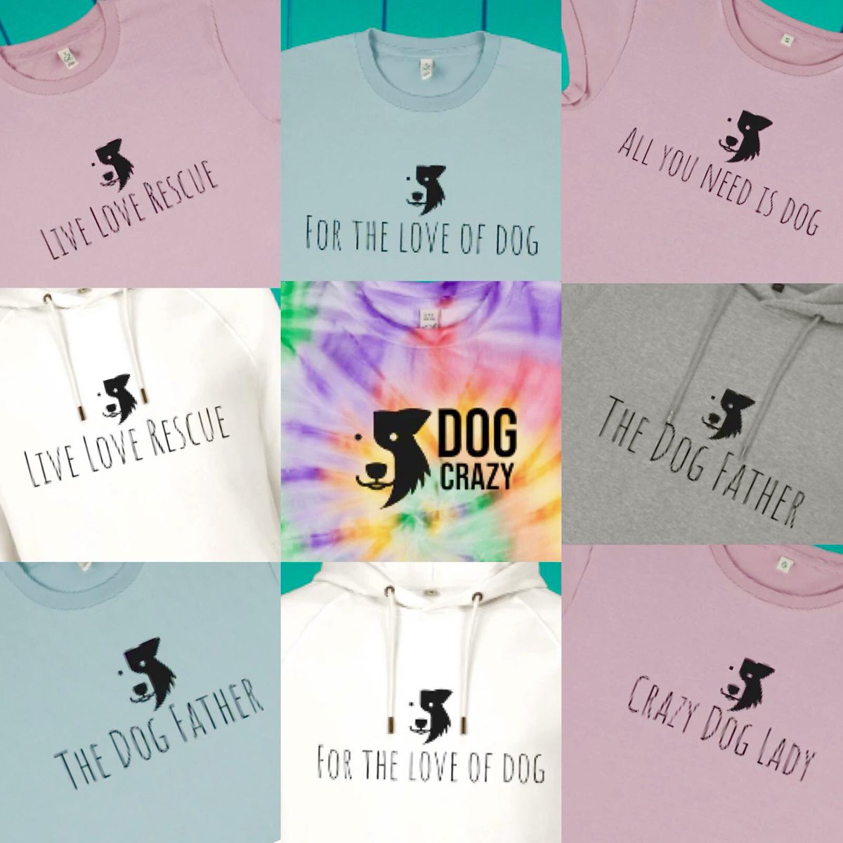 FREE TEE! (Go to fb/insta) The NEW Zak the Collie Dog Collection is feeling the LOVE - thx for all your orders so far… 🐕 For the love of dog 🐕 Crazy Dog Lady 🐕 The Dog Father 🐕 All you need is Dog 🐕 Live Love Rescue 🐕 Dog Crazy cherrydidi.com/collections/za… @CherrydidiUK