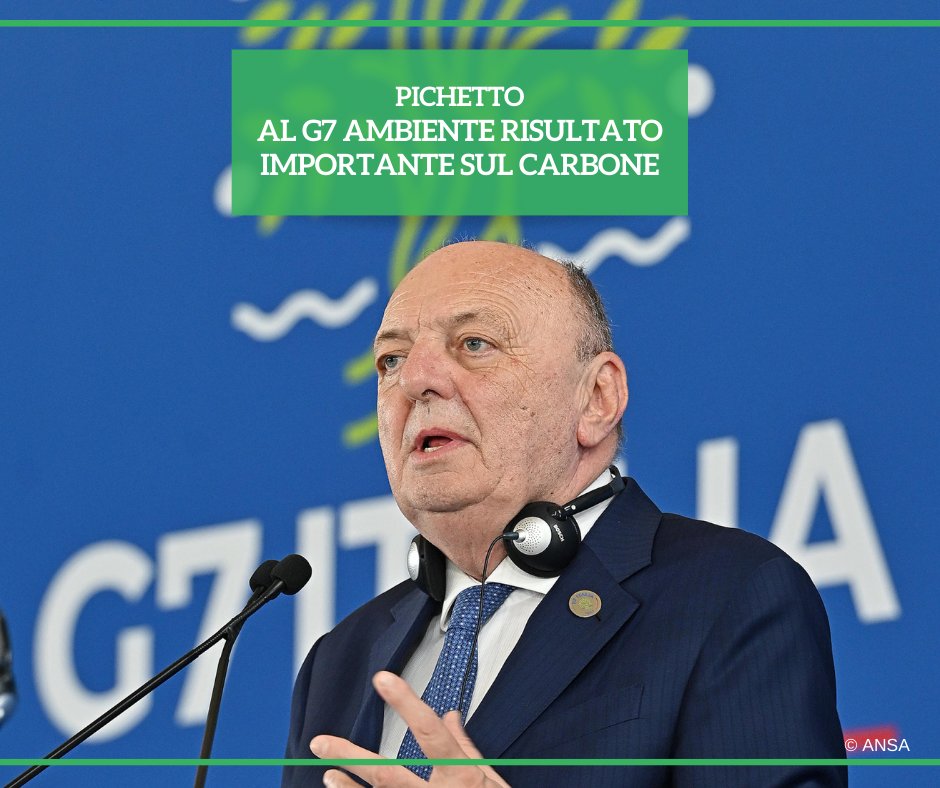 Al #G7 Ambiente, Clima ed Energia di #Torino, tenutosi dal 28 al 30 aprile alla Reggia di #Venaria, 'l'ambizione è stata alta, e i risultati sono stati alti rispetto alle condizioni di partenza', ha detto il ministro @GPichetto a #Radio24. #ANSAAmbiente ➡️ bit.ly/3Wo4pRl