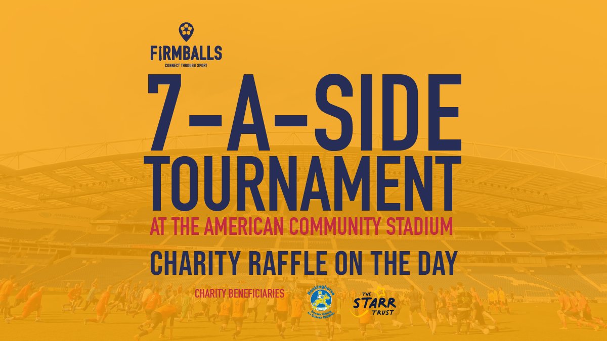 Do YOU Want to PLAY on a Premier League Pitch This Summer? 🏟️ - mailchi.mp/4ee42535d562/o…
Do YOU Want to PLAY on a Premier League Pitch This Summer? 🏟️ - mailchi.mp/4ee42535d562/o…

Sign Up TODAY! firmballs.com/corporateevent…

#football #tournament #charity #premierleague #7aside #Amex