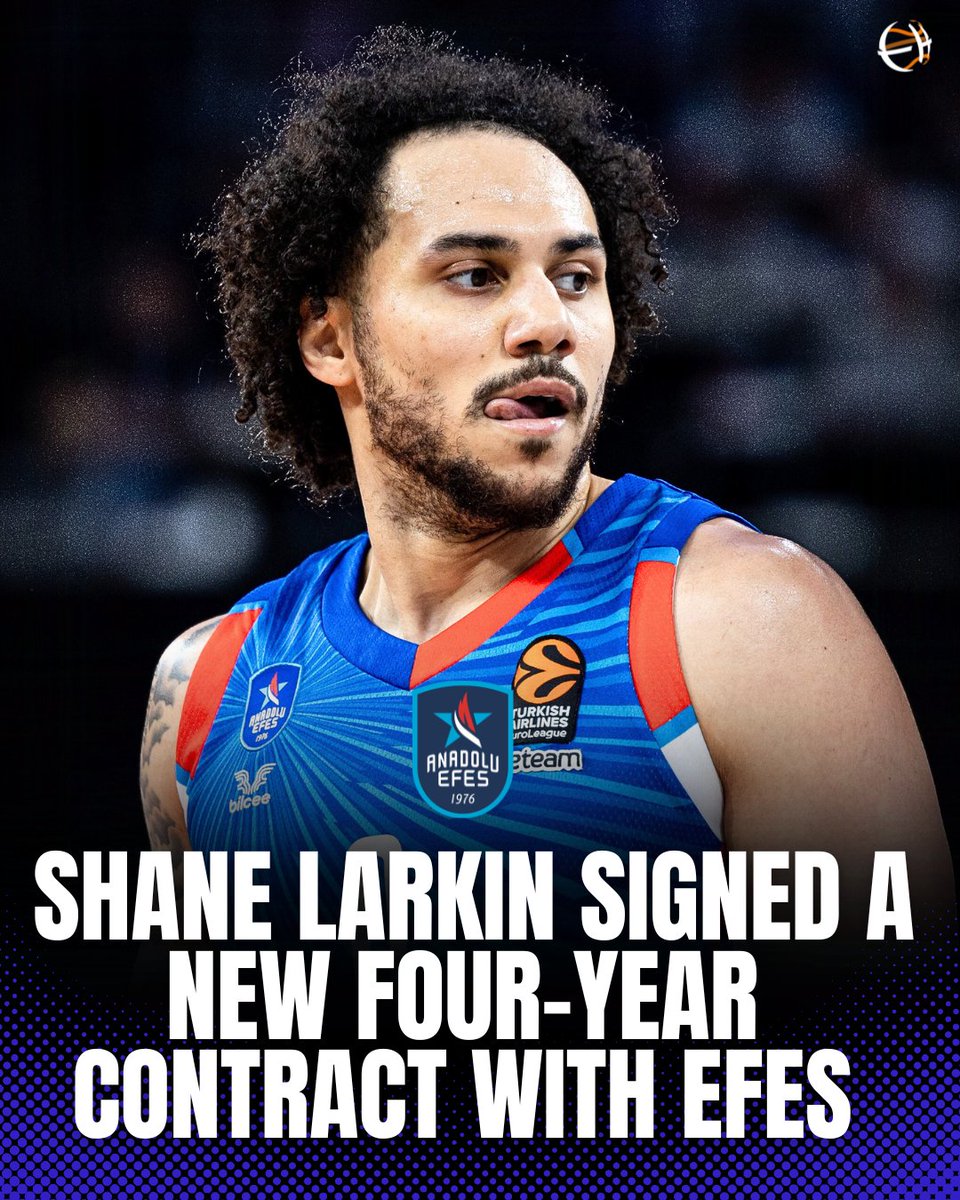 🔵📝Shane Larkin has signed a new four-year contract with Anadolu Efes