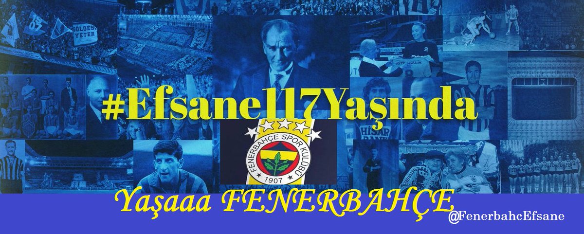 . #3Mayıs1907🌿 Fenerbahçe Spor Kulübü'müzün kuruluşunun 117. yıl dönümü, #3Mayıs1918🇹🇷 Ulu Önder Gazi Mustafa Kemal ATATÜRK'ün, #Fenerbahçe'mizi ziyaret edişinin 106. yılı; Kut'lu Olsun 💙💛#Efsane117Yaşında💛💙