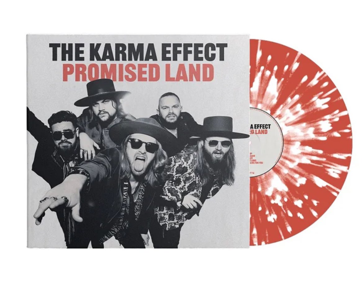 Today is a special day. New album from @KarmaEffectUK #PromisedLand Who loves it? earache.com/thekarmaeffect