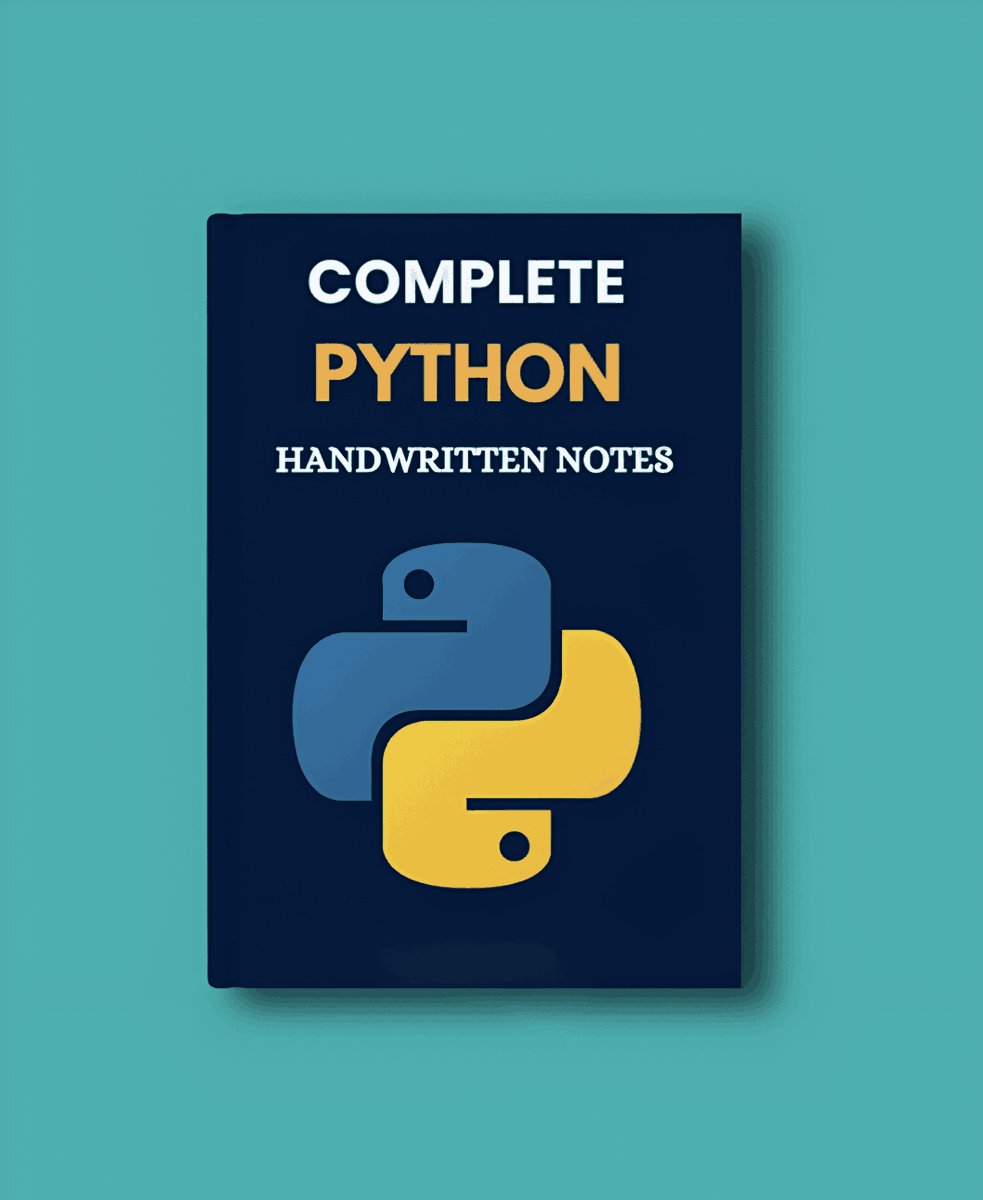 PYTHON is difficult to learn, but not anymore!

Introducing 'The Ultimate #Python ebook 'PDF.

You will get:

• 74+ pages cheatsheet
• Save 100+ hours on research

And for 24 hrs, it's 100% FREE!

To get it, just:

• Like & RT
• Reply ' Py'
• Follow me (so that I can DM)