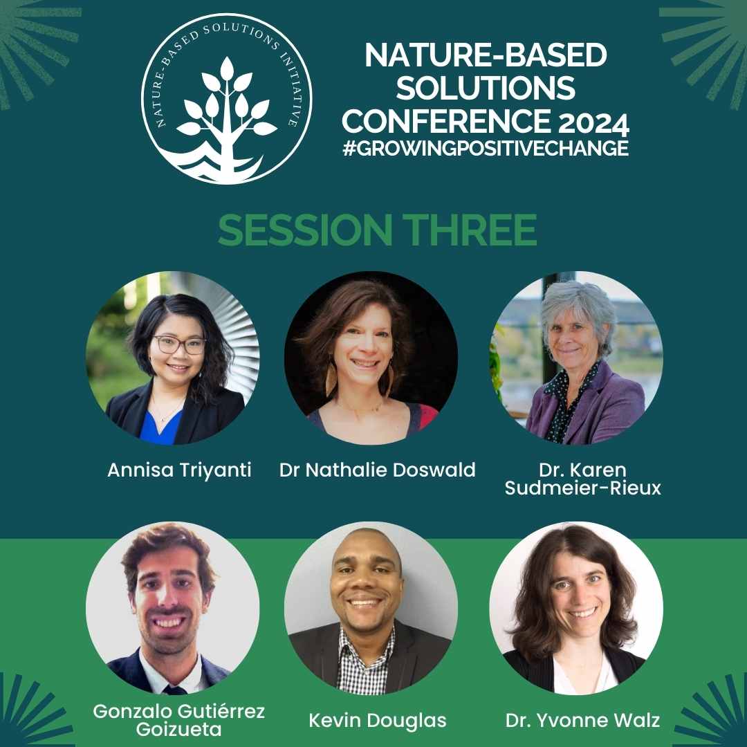 Panel: Exploring the potential of NbS for #adaptation and disaster risk reduction. Kevin Douglas @Jamaicaredcross Gonzalo Gutiérrez Goizueta @WorldBank Anissa Triyanti @UUCopernicus @yvonnewalz @UNUEHS Chairs: Nathalie Doswold & Karen Sudmeier-Rieux #NbSConferenceOxford