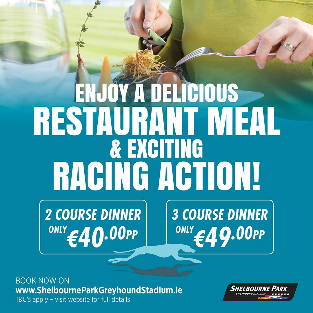 Don't let this bank holiday weekend go to waste! 🎉 At Shelbourne Park, we know just how to enjoy the long weekend in style with our fantastic offers and restaurant packages available! 🥂 Check it out now on ShelbourneParkGreyhoundStadium.ie #GoGreyhoundRacing #ThisRunsDeep