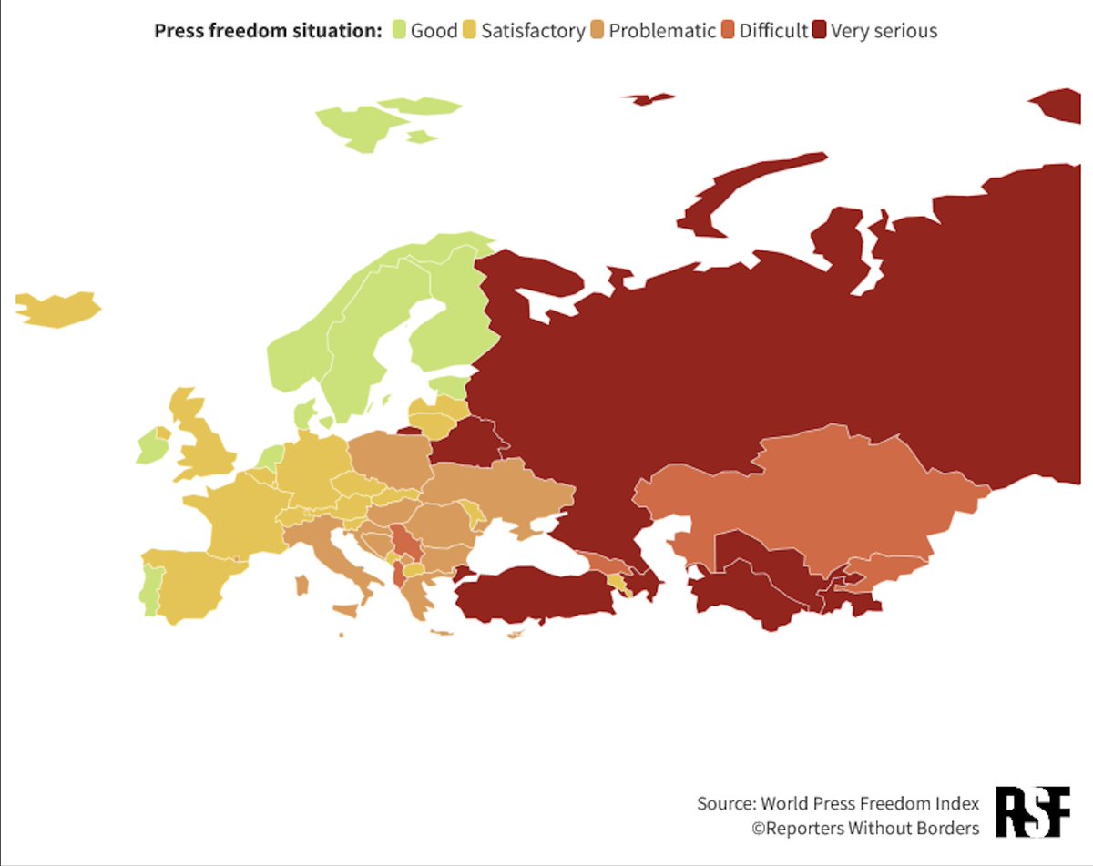#Georgia: after a month of protests during which police targeted journalists, the country strays away from the European path and drops 26 places in the RSF Press Freedom Index 2024. RSF calls for the withdrawal of the 'foreign agents' law. #WPFD2024