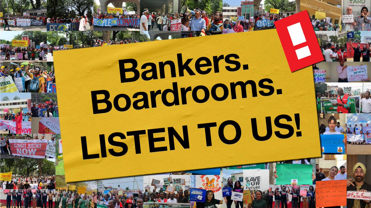 Stop scrolling! 🤚 

Today, @HSBC - the largest European financier of agribusiness and fossil fuels in the #GlobalSouth - is hosting their AGM!  

We demand that they stop financing harm NOW! #FundOurFuture #FixTheFinance #HSBC