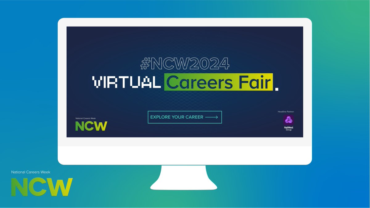 ****STILL AVAILABLE**** 🖥️ Virtual Careers Fair. 🔗 buff.ly/4bnYPSX Explore your career . . . . . . #NCW2024 #NationalCareersWeek