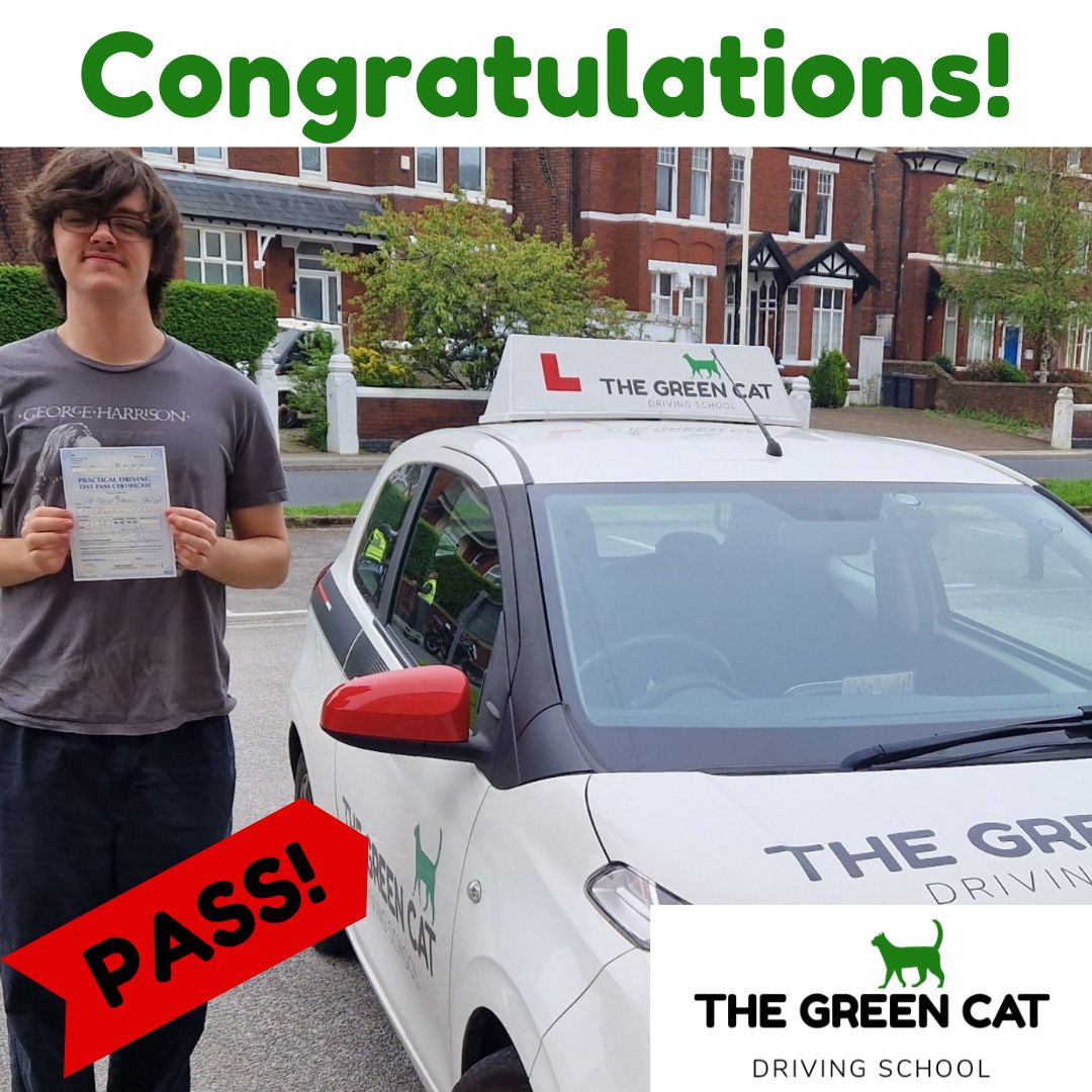 Huge congratulations to Fraser for his fab (four) ulous 💥first time pass💥 in Southport this morning. 
Any pupil who turns up to their first lesson in a Beatles t shirt , and goes on to profess their liking of Bob Dylan, The Young Ones and Bottom is always going to be missed.