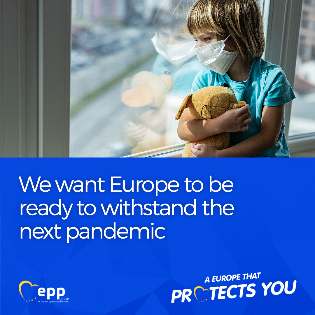 The European Parliament has adopted the list of lessons that the EU drew during COVID-19.

We need to improve the resilience of health systems to prevent future medicine and medical device shortages.

Read all our #EuropeProtects proposals: epp.group/protects
#EPP4Health