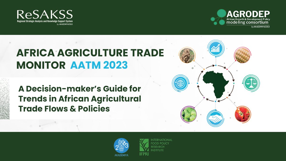 Recommendations from @ReSAKSS #2023AATM! African countries should diversify their sources of imports as much as possible by developing existing potential based on the continent’s natural endowments & the use of new & greener, technologies. More👉 shorturl.at/CDRV7