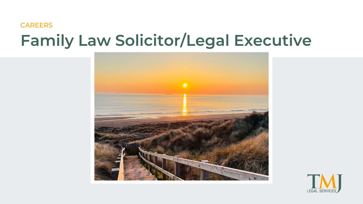 🌟 Join Our Team as a #FamilyLaw Solicitor/Legal Executive! 🌟

Are you a passionate Family Lawyer looking to make a meaningful impact? We're seeking a talented individual to #joinourteam. Apply: buff.ly/3OQblCD 
#LegalCareer #SolicitorOpportunity #LegalJobs  #Hartlepool