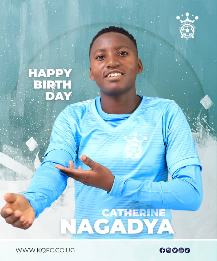 Birthday greetings to our forward @Nagadyacathy7 Join us wish her a happy birthday 🎂 🥳 🎉 enjoy your day Queen Cathy. #QueensOfSoccer: