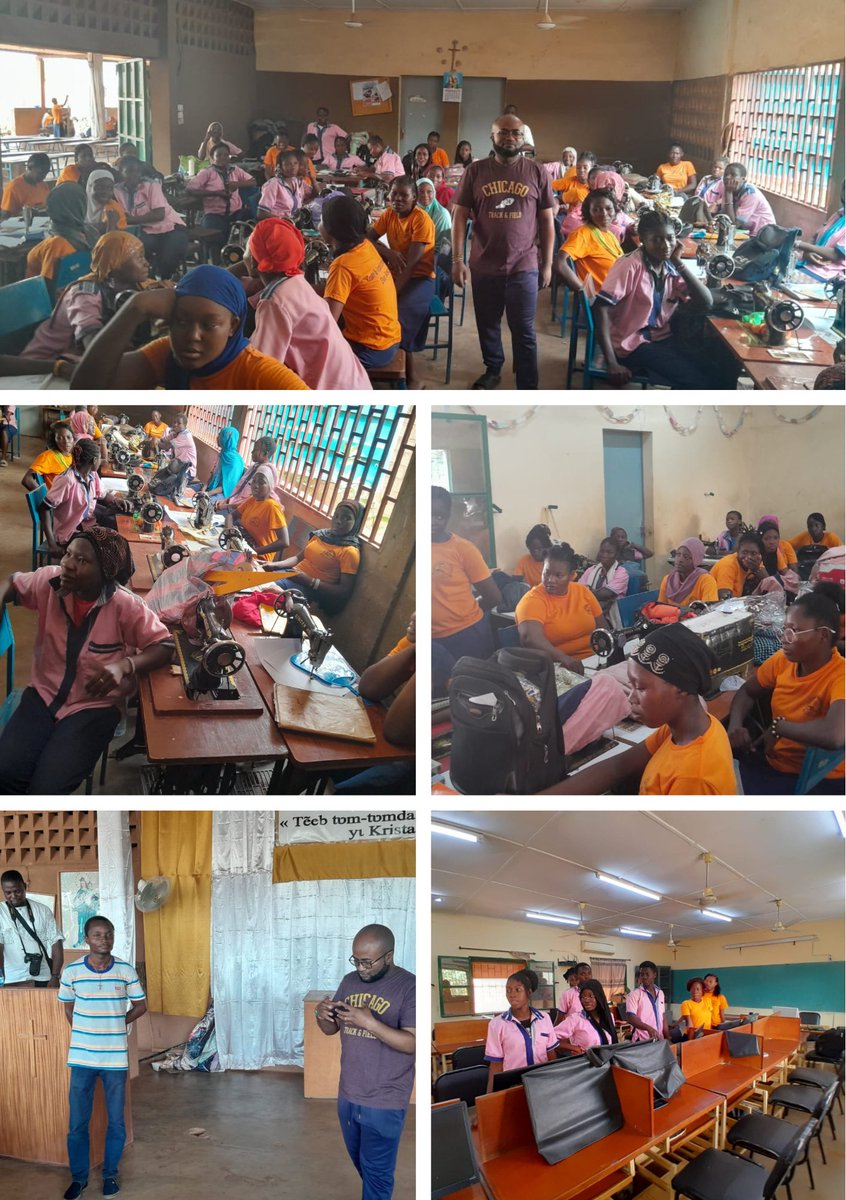 Fr. Maximus Okoro and Joseph Kamau from DBTA are on a monitoring visit in #BurkinaFaso. They visited the Don Bosco Professional Centre in #Ouagadougou. It provides training in #Tailoring #hairdressing #ICT and tie-dye. It has a population of 360 students, the majority are girls.