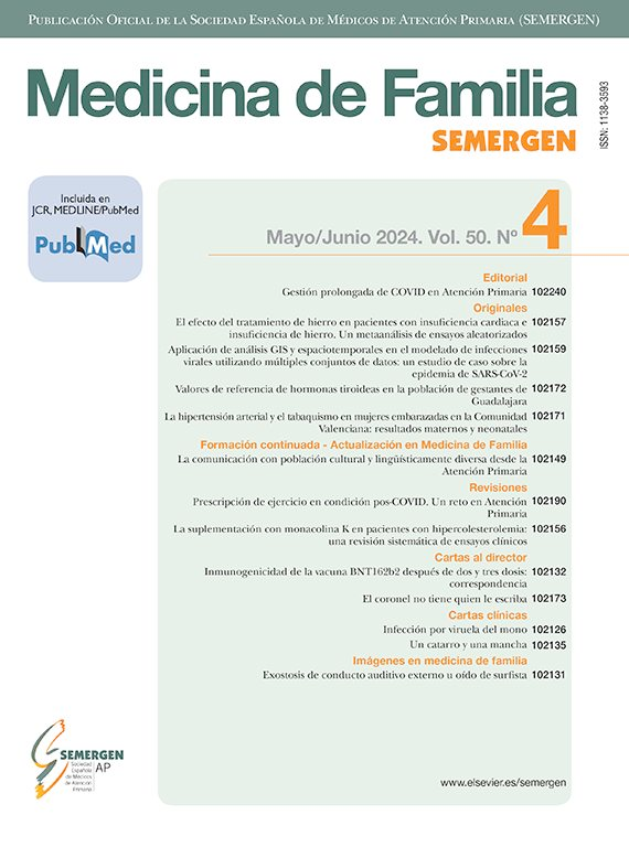 🟠Exostosis de conducto auditivo externo u oído de surfista
N. Sánchez Varela, M. Vidal Gómez, M. Portela Romero
Semergen. 2024;50:102131
i.mtr.cool/wzyhlqrjhc
#RevistaSEMERGEN