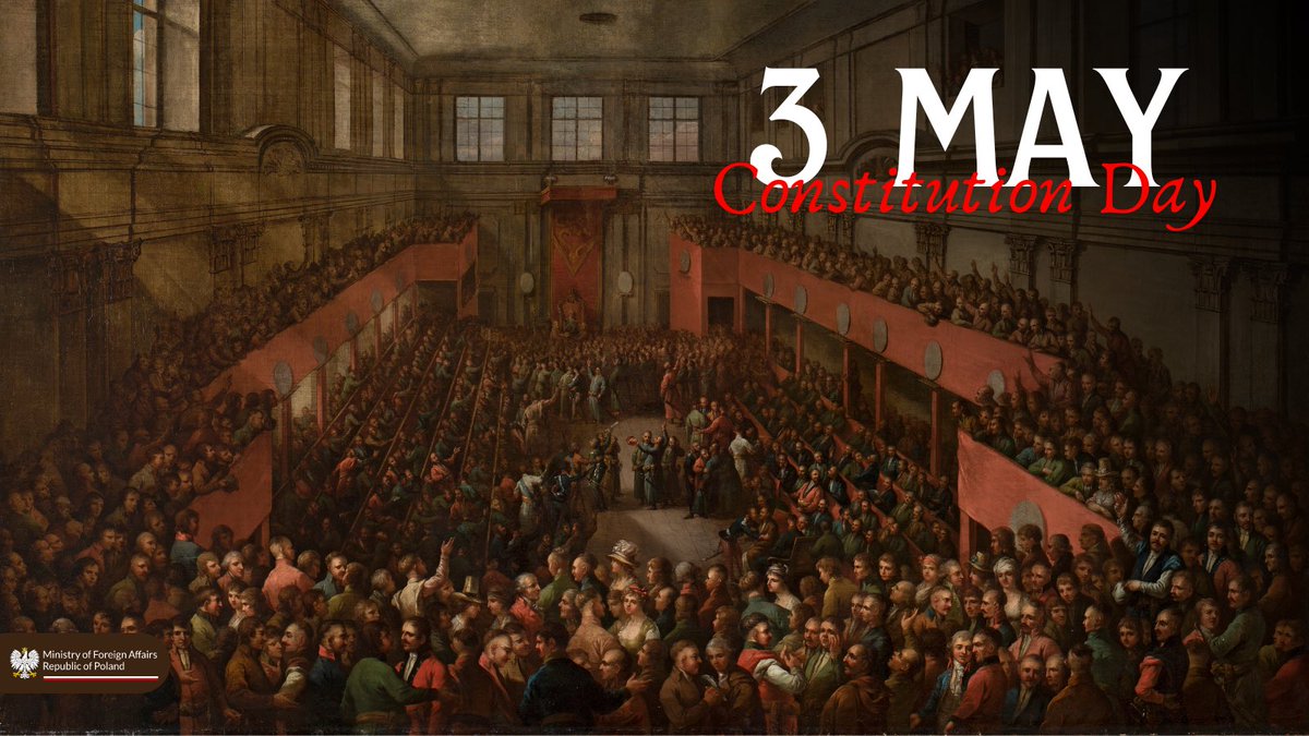 Long live May, the 3rd of May! 🇵🇱 On May 3, 1791, the Great Sejm convening in Warsaw adopted one of the first constitutions in the world.