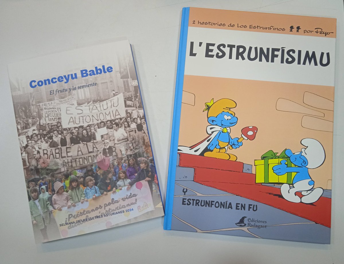 AcutoXuegos's tweet photo. ¡Bon Día de les Lletres Asturianes!

Nun dexamos pasar esti día ensin mercar Los Estrunfinos y facemos col exemplar del llibru de Conceyu Bable. Y pa la prósima selmana vamos dar anuncia de novedaes mui prestoses 😃

@avilesqueguapinayes @edradagast #díadeleslletresasturianes https://t.co/RXTZJLJWlN