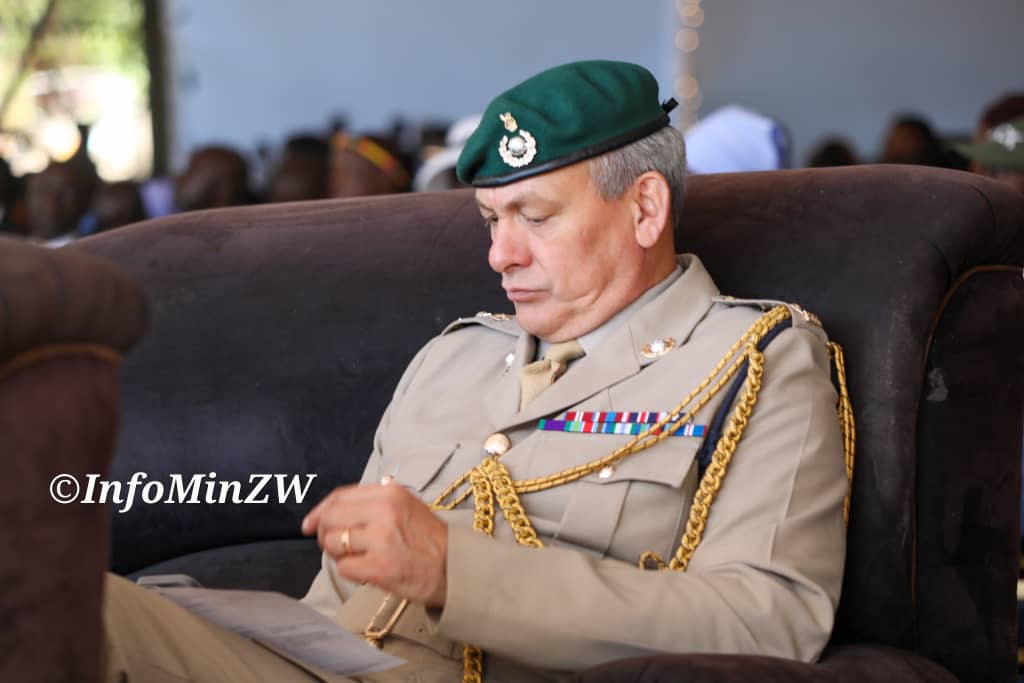 The Commander In Chief of the Zimbabwe Defence Forces, President Emmerson Mnangagwa is presiding over the Commissioning Parade of the Regular Officer Cadet Course 3/39/22 at the Zimbabwe Military Academy (ZMA) in Gweru