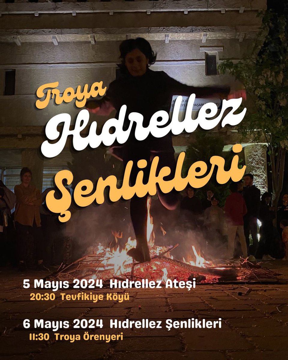 Troya Hıdrellez Şenlikleri Başlıyor! Tevfikiye Köyü Muhtarlığı ve Troya Müzesi ortaklığında düzenlenen Troya Hıdrellez Şenlikleri 5-6 Mayıs tarihlerinde gerçekleşiyor! Manini hazırla ve bize katıl! #troyamüzesi #hıdırellez #mayıs #çanakkale #event #mayıs #Türkiye