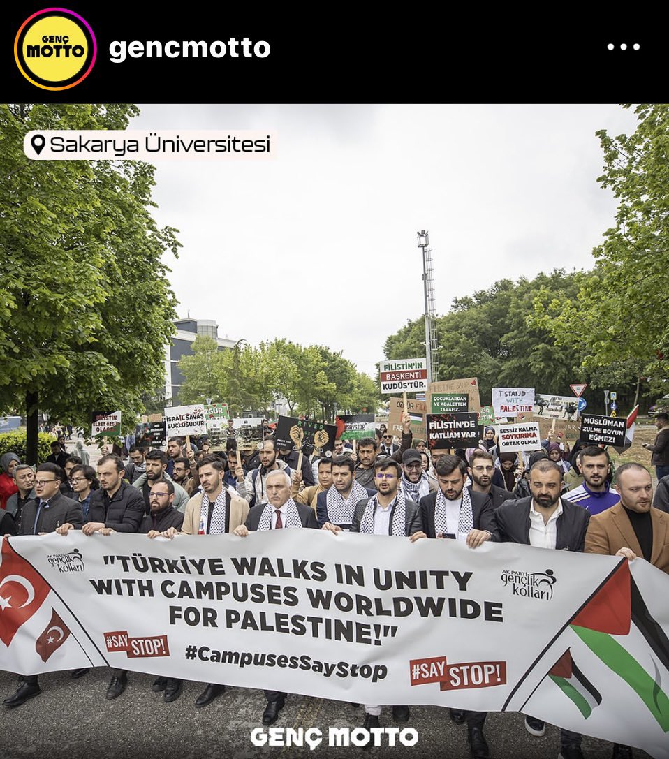 Bu da benden aferin gençler #StandwithPalestine