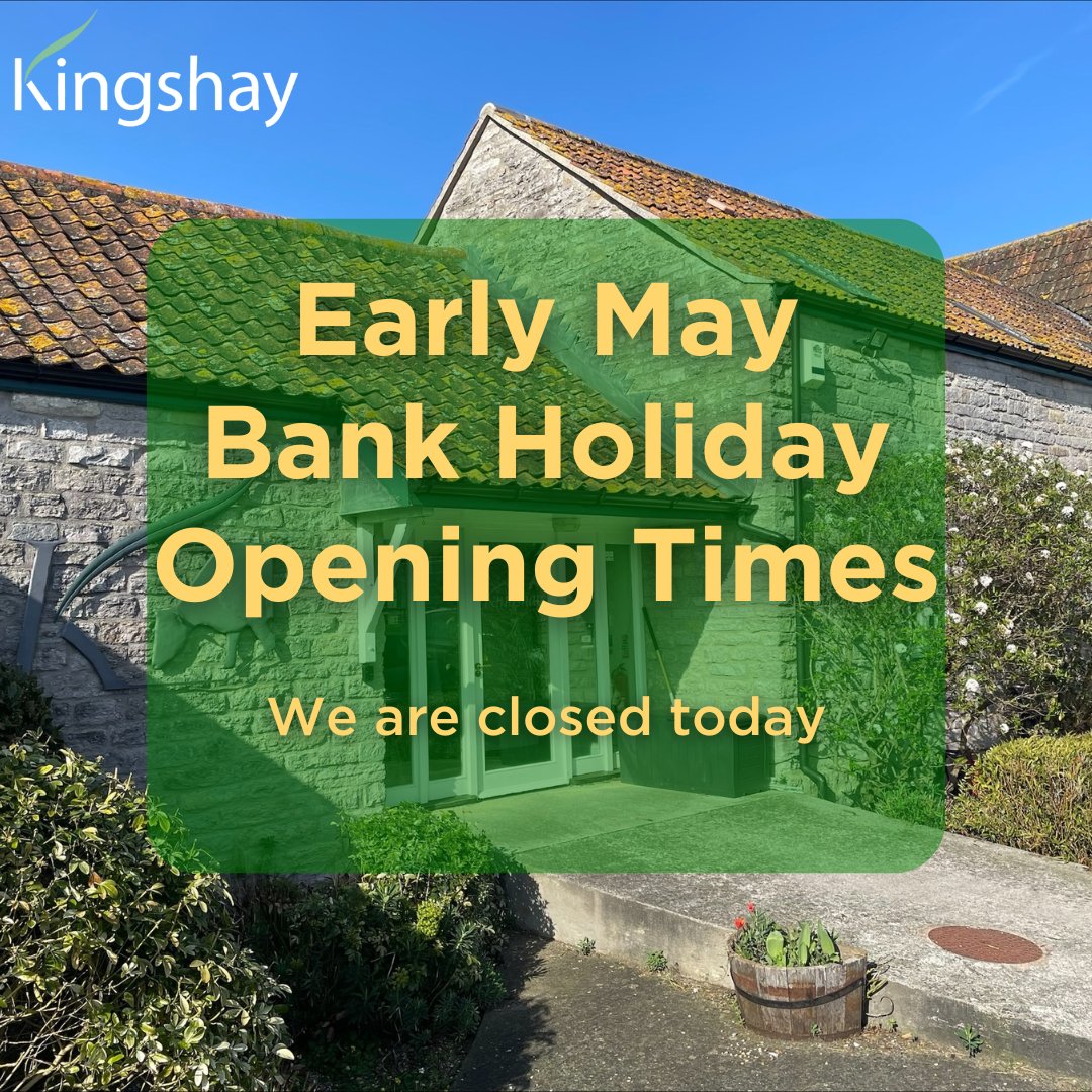 We are closed today for the Early May Bank Holiday but will be open again tomorrow as usual. #kingshay #monday #bankholiday #weekend #longweekend #bankholidayweekend #may #spring