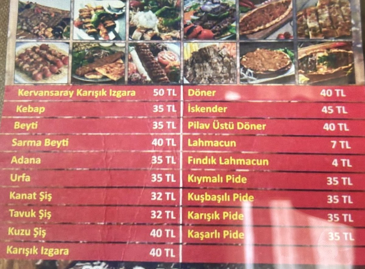 🍽️Çok değil, 1,5 sene evvel kebap fiyatları. TÜİK'e sormayın, onlar Meclis Lokantası'nı tercih ediyor.