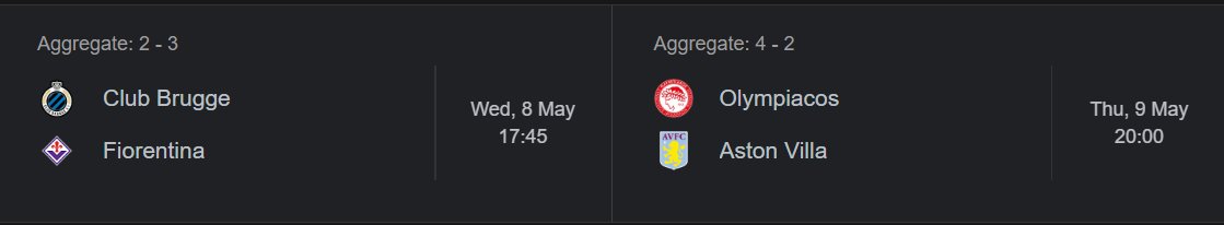 Why did #UEFA schedule the #UEl semifinals and the #UECl semifinals 2nd legs at the same time