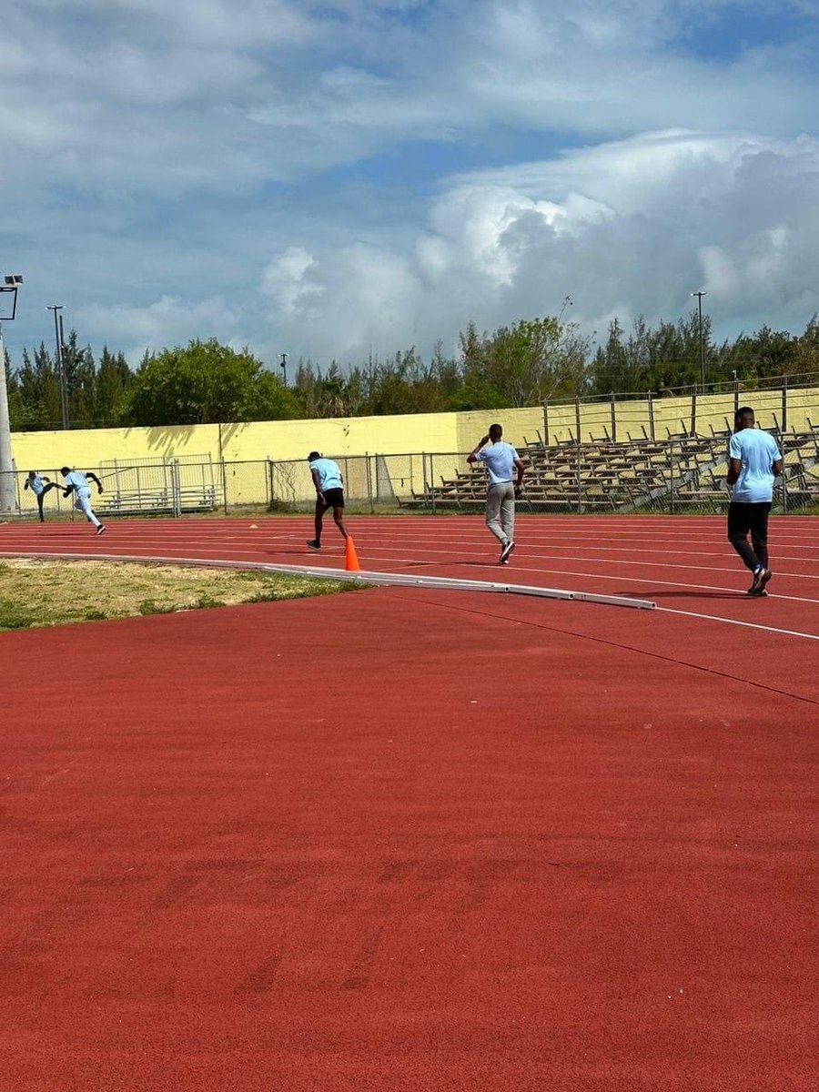 Botswana's team at training at Nassau, Bahamas ahead of the World Athletics Relays.

Coach Dose doing what he does best.