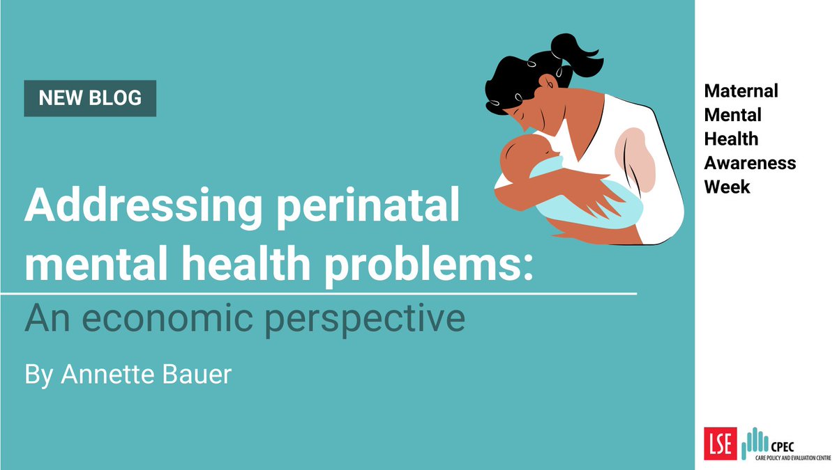 Perinatal depression, anxiety + psychosis experienced by women costs the UK an estimated £8.1bn.💰 This #MaternalMentalHealthWeek, @a_annettemaria shares how modelling costs can improve interventions in the UK, Pakistan, Thailand + beyond.🌍 Read now:👉 lse.ac.uk/cpec/news/peri…