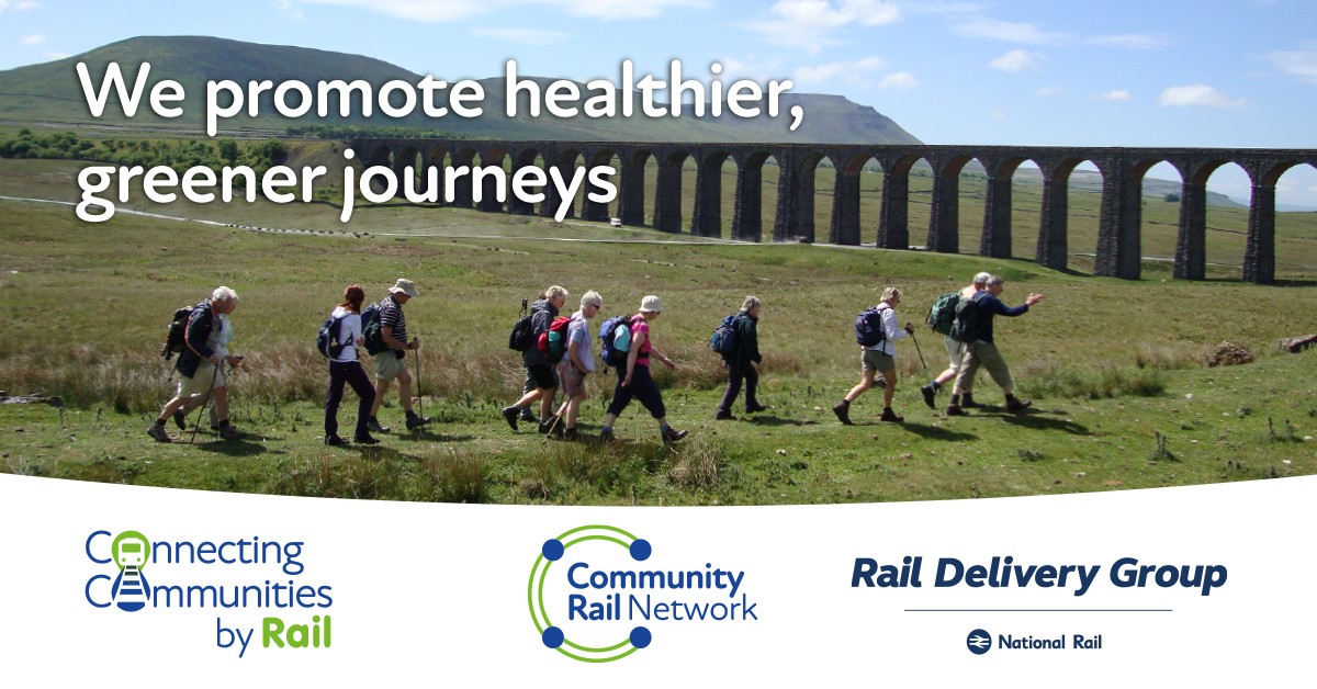 #CommunityRail partnerships and station groups are all about promoting walking & wheeling: it enables people to explore different railway villages, towns & cities, as well as encouraging more people to take part in green, healthy #ActiveTravel journeys 🚶‍♀️🧑‍🦽 #NationalWalkingMonth