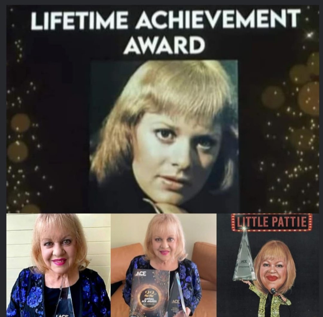 Congratulations to Little Pattie  on the ACE Lifetime Achievement Award 🙂🎉 #australianclubentertainment #aceawards #littlepattie #musicawards #entertainer #patriciaamphlett