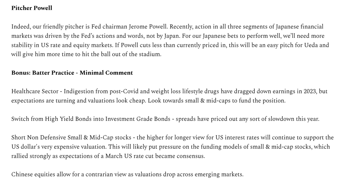 #Bullish Japan and Long China notes sent out to members in Feb.