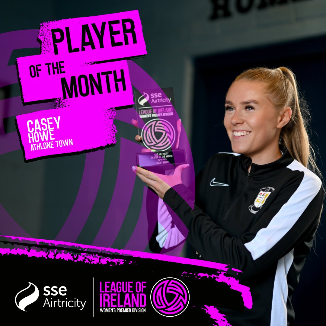 The @sseairtricity / #WLOI Player of the Month for April 2024… Congrats to @CaseyHowe 👏