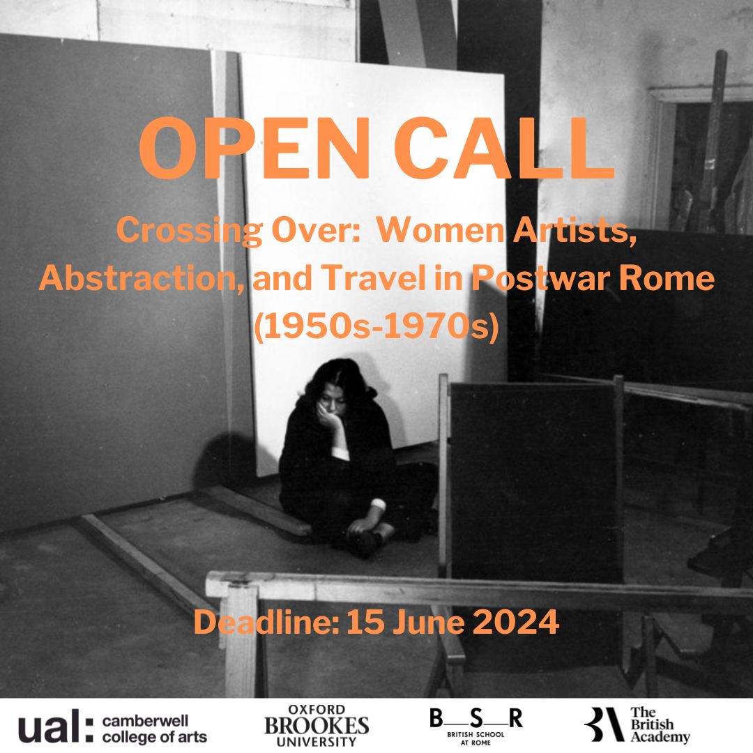 🚀OPEN CALL | Crossing Over: Women Artists, Abstraction, and Travel in Postwar Rome (1950s-1970s) 🚀 Full open call here: bsr.ac.uk/open-call-cros…