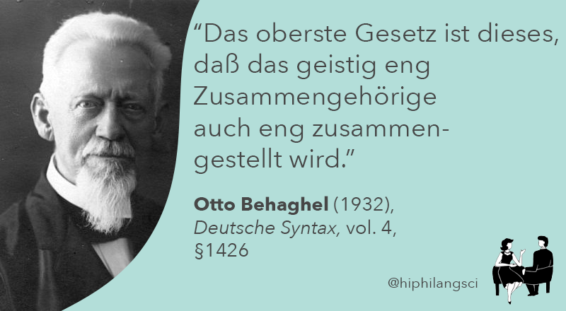 Alles Gute, dear Otto! 🎉

'The highest law states that elements that belong close together intellectually will also be placed close together.'

#LinguisticQuotes #LinguisticBirthdays #Histlx