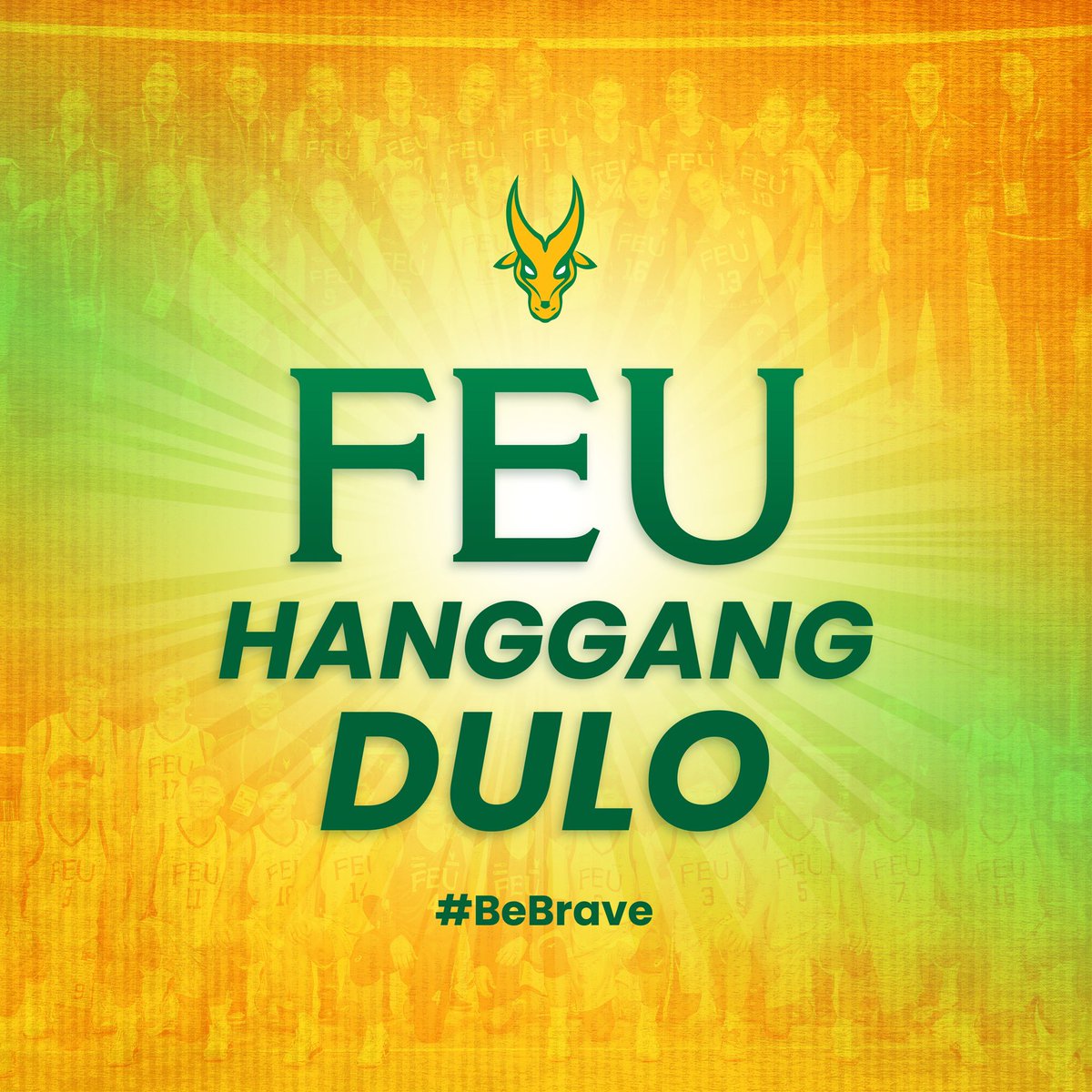Belie🔰e, we are meant for greater things. 
All-out, all heart. 💚💛 🏐

#BeBrave #FEUMVT #FEUWVT