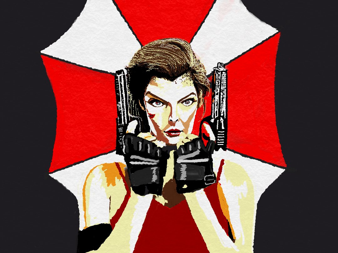 バイオ・ハザード
ミラ・ジョヴォヴィッチ
#Biohazard 
#millajovovich
#みんなで楽しむtwitter展覧会
#絵描きさんと繋がりたい 
#絵師さんと繋がりたい 
＃イラスト
#illustraion 
＃トレンドRT宣伝部
#拡散希望 
#似顔絵
#イラスト好きな人と繋がりたい
#人物イラスト