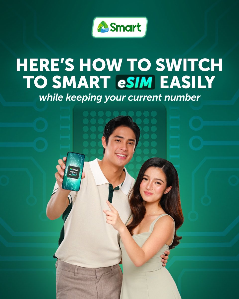 LiveSmart's tweet image. Want to switch to a Smart eSIM and still keep your number? It&apos;s easy -- Here&apos;s all you need to know!⚡️ 
 
Make the Smart switch today. Learn more: smrt.ph/esimkeepnumber
 
#SmarteSIM