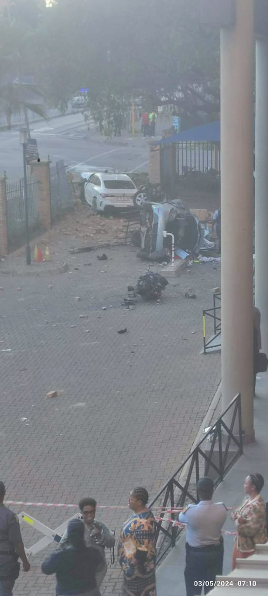 Car accident in Hamilton Street, Pretoria.