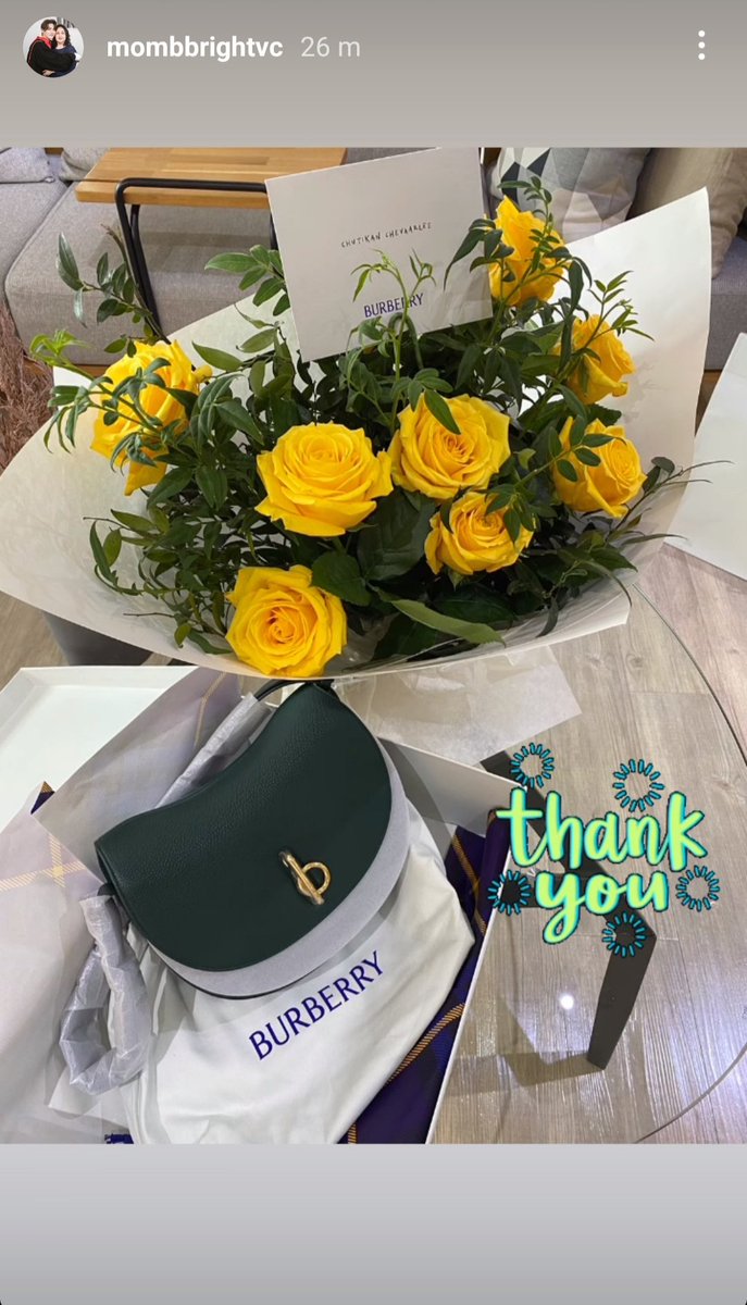 Burberry sent a birthday gift to Bright's mom 🤍
The brand is cute every year

#bbrightvc #BurberryxBright