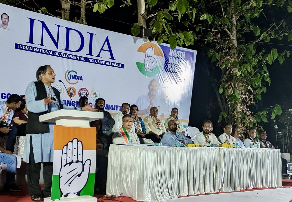 My message of protecting India’s democracy and diversity seemed to resonate well with the public and the 350-strong audience frequently punctuated my address with applause: youtu.be/QxrZccbyApg?si… We must save the values that Goa has always cherished. @INCIndia will do so!