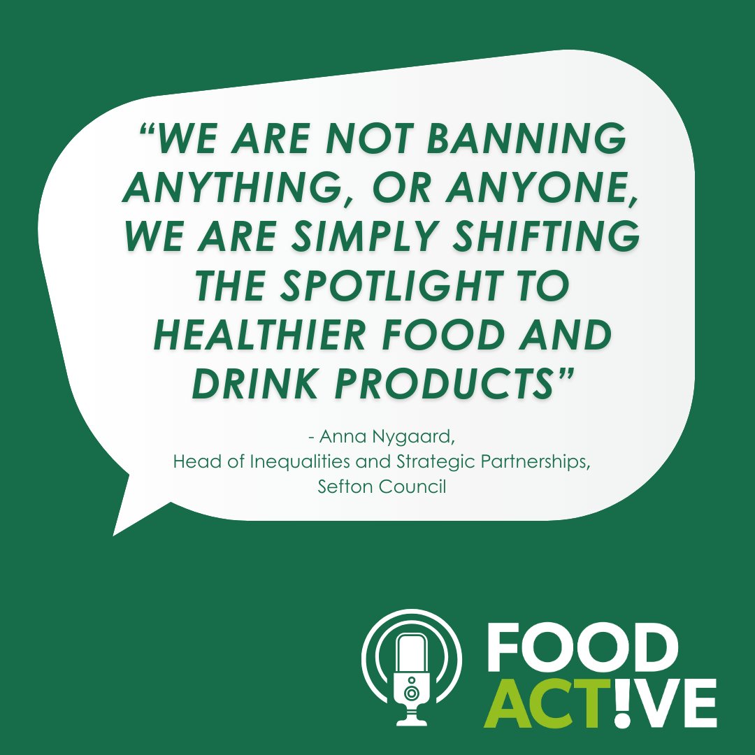 Shining the spotlight on healthier food 🥦 Did you catch our latest podcast with Knowsley & Sefton Council? 🎙️ Esther & Anna discuss the borough's respective healthier advertising policies - the need, the how-to and overcoming challenges Listen here 👉open.spotify.com/episode/79ES4k…