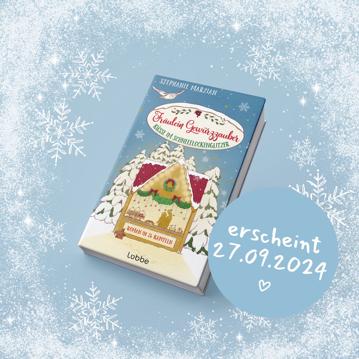 ✨FREU-TAG!!!✨ #CoverReveal
Endlich darf ich Euch das Cover meines neuen Weihnachtsromans zeigen! ❤️

Fräulein Gewürzzauber - Küsse im Schneeflockenglitzer erscheint am ❄️ 27.09. und kann jetzt schon überall, wo es Bücher gibt, vorbestellt werden!   

#bookstagram #liebesroman