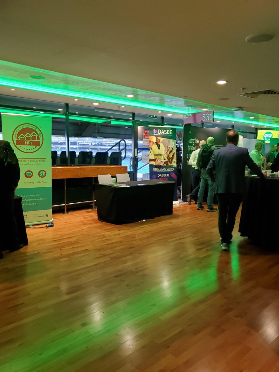 DASBE exhibiting at the #BuildGreenNow event in Dublin this morning, hosted by our partner @IrishGBC where we'll be promoting the 𝐃𝐀𝐒𝐁𝐄 𝐓𝐫𝐚𝐧𝐬𝐟𝐨𝐫𝐦𝐢𝐧𝐠 𝐂𝐨𝐧𝐬𝐭𝐫𝐮𝐜𝐭𝐢𝐨𝐧 𝐒𝐤𝐢𝐥𝐥𝐬 𝐂𝐨𝐧𝐟𝐞𝐫𝐞𝐧𝐜𝐞 taking place next week! bit.ly/DasbeConf